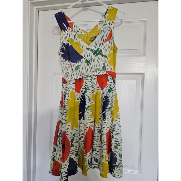 Girls from Savoy Anthropologie primary Bloom Silk Dress - Picture 5 of 5